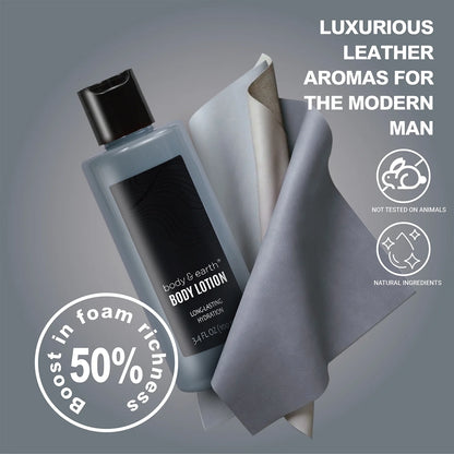 Bath Body Care Spa Gift Basket Sets for Men - 8 Pcs Luxury Bath Set Skin Care Kit Christmas Birthday Gifts for Him