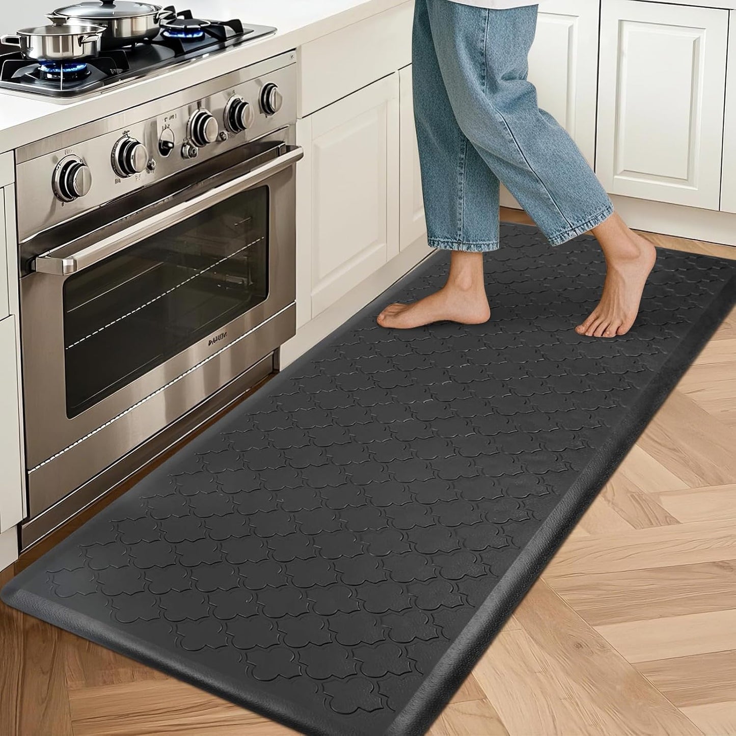 Kitchen Mat Cushioned Anti-Fatigue Floor Runner Waterproof Non-Slip Standing Ergonomic Comfort Rug for Office,Sink,Laundry,Desk,20"X60"