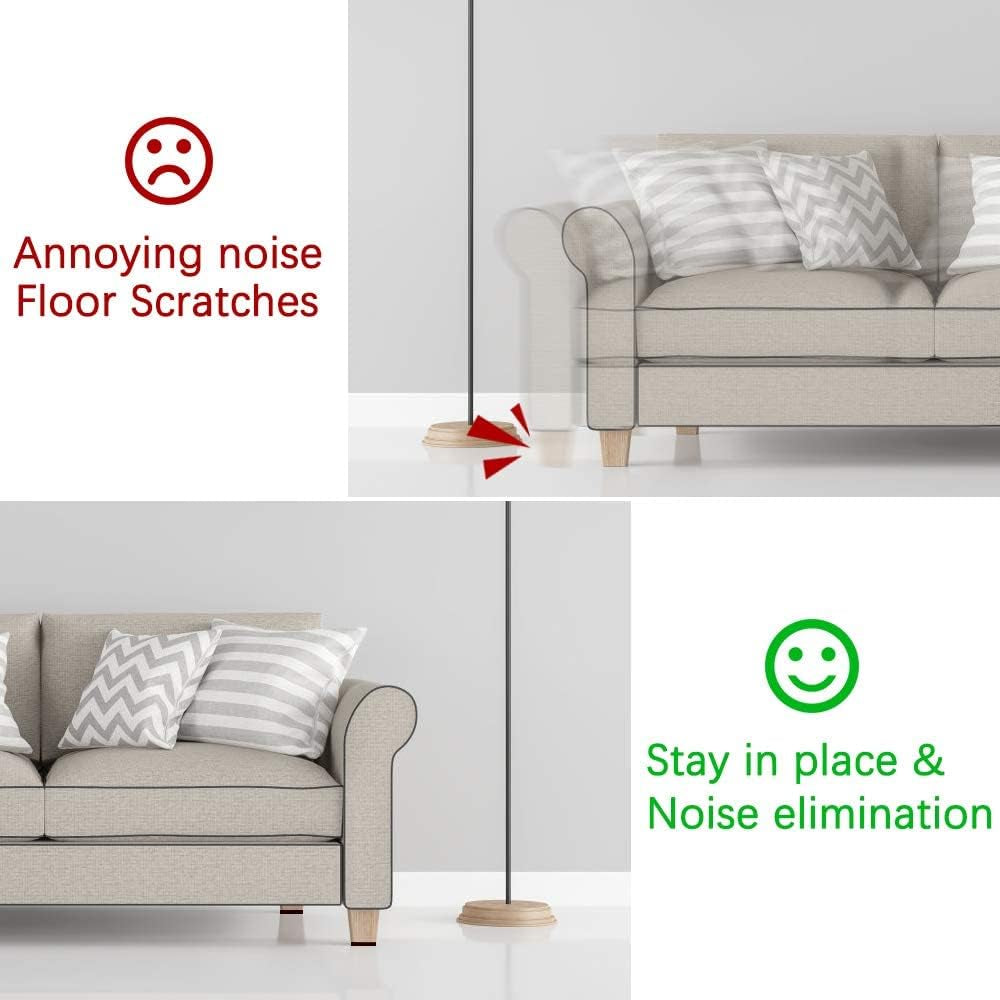 Non Slip Furniture Pads -24 Pcs 2’’ Furniture Grippers, Non Skid for Furniture Legs,Self Adhesive Rubber Feet Furniture Feet,Anti Slide Furniture Hardwood Floors Protectors for Keep Couch Stoppers