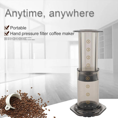 Portable Coffee Machine PP Material Safety Espresso Coffee Maker Coffee Pot for Aeropress Machine Travel Kitchen Coffee Tools