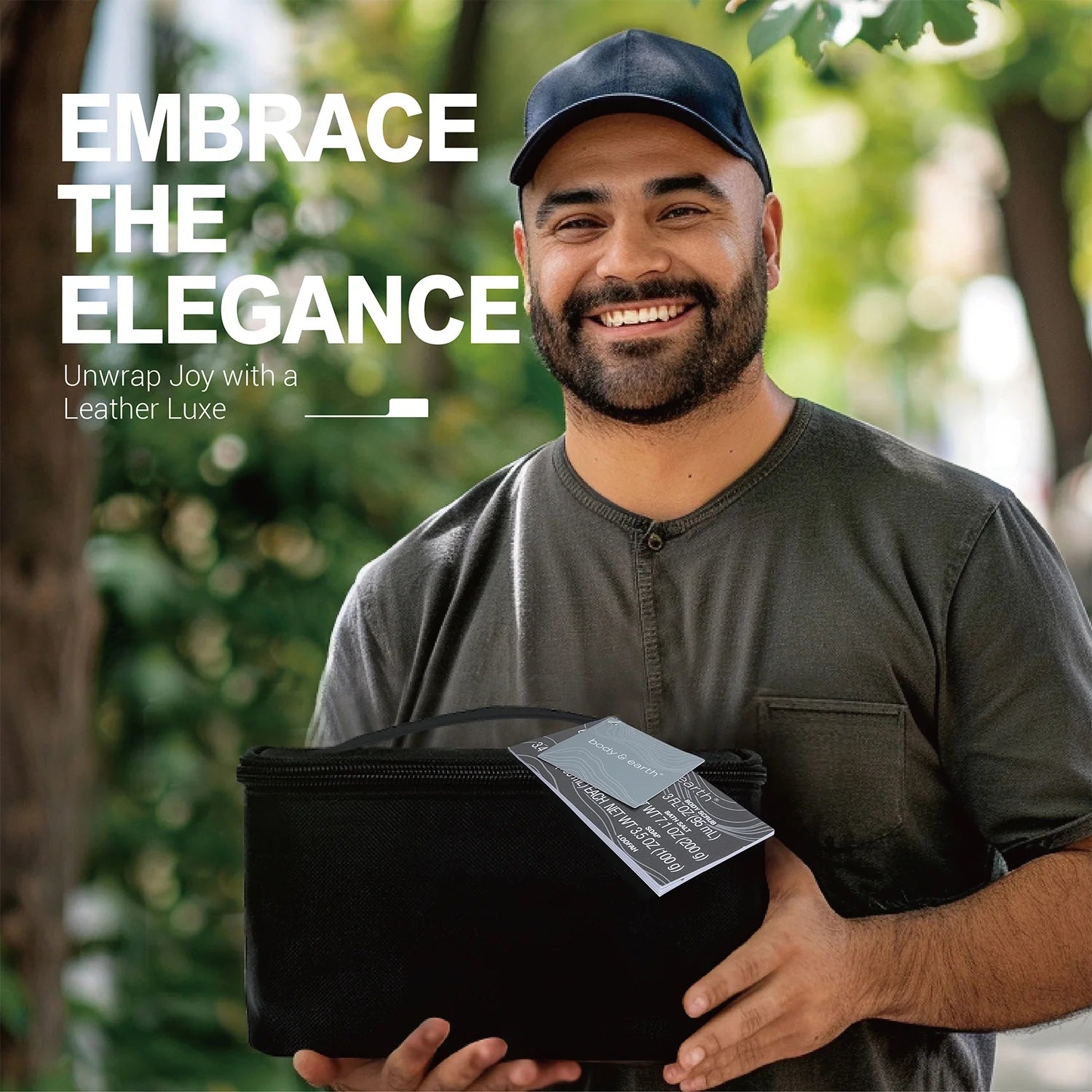 Bath Body Care Spa Gift Basket Sets for Men - 8 Pcs Luxury Bath Set Skin Care Kit Christmas Birthday Gifts for Him