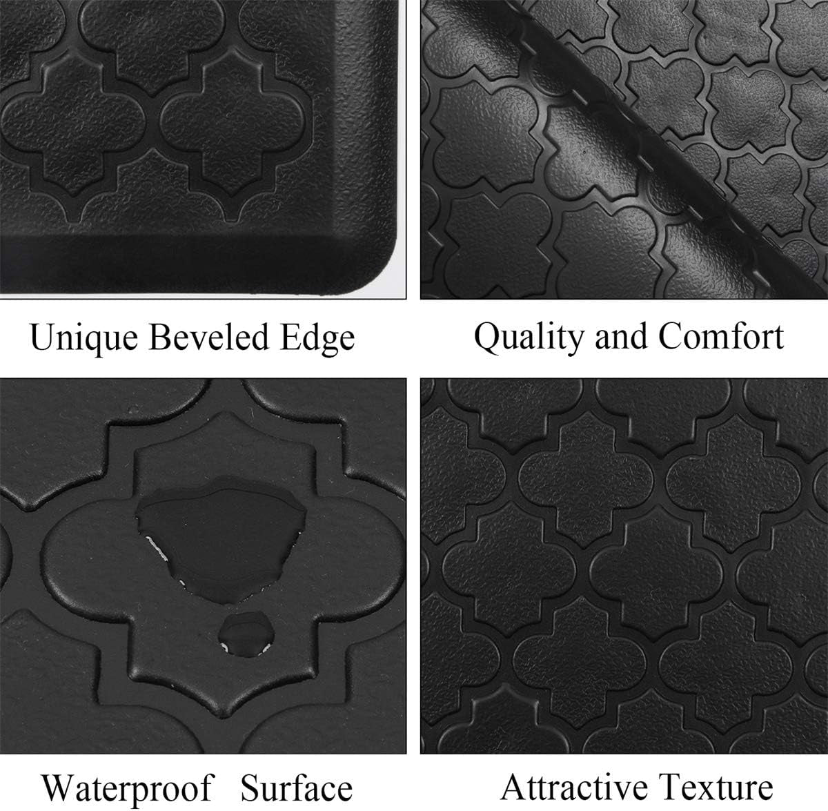 Kitchen Mat Cushioned Anti-Fatigue Floor Runner Waterproof Non-Slip Standing Ergonomic Comfort Rug for Office,Sink,Laundry,Desk,20"X60"